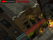 The store burning during Natural Burn Killer.