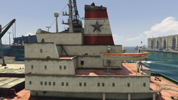 Superstructure, Smokestack, Lifeboat