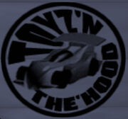 The TOYZ'N THE'HOOD logo on GTA III's Toyz.