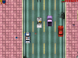 Locating the cop.