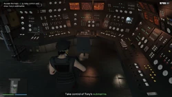 Take control of Tony's submarine.