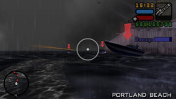 As Toni and Sal arrive at Portland Beach area, a lot of enemy Speeders spawn.