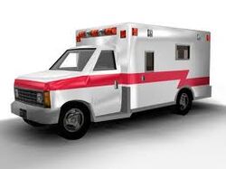 Earlier rendition of the Ambulance prior to the game's release.