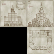 Schematics of the building.