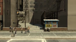 The Galveston Avenue car park north.