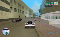 Tommy chasing Candy's pimp.