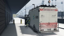 Parking the vehicle behind the casino