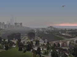 Shoreside Vale viewed from its hills