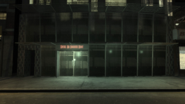 The entrance of The Hotel on Luddite East in The Ballad of Gay Tony. (Day time)