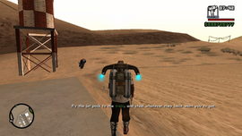 CJ must fly the jetpack to the train, and steal whatever they least want him to get.