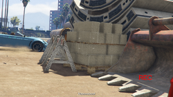 Poppy crashing her Rapid GT Convertible in the Alta Construction Site.