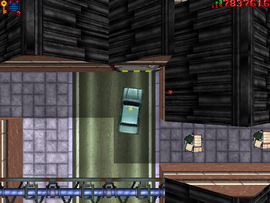 Parking the car in front of the hideout.