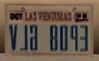 A Las Venturas plate in GTA: San Andreas. Note the license number is reversed for this particular vehicle (the Hotdog) due to design error.