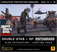 Double GTA$ & RP during Entourage.