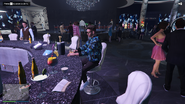 At the bar.