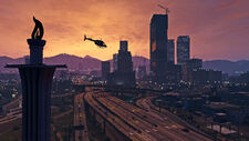 Los Santos as seen in the PC version.