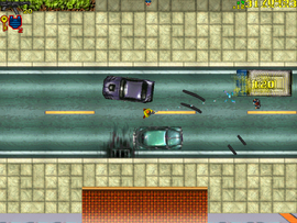 Destroying the van.