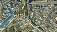 StuntJumps-GTAV-Jump20-LaPuertaFreewayUnderOverpass-Map