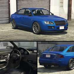 The Tailgater on Southern San Andreas Super Autos in the enhanced version of GTA V.