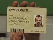 Trevor's Fake Drivers ID used in the big score.