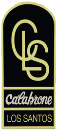 Calabrone Los Santos door sign.