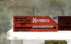 A box of Morrice Ammunition