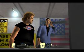 Tommy jokingly says that if the army is teaching its' soldiers to shoot at flies, he's glad he's not paying taxes to support it.