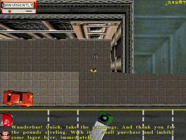 Collecting the paintings for Albert Crisp. Zel says he's going straight to a bar right after the protagonist pays him.