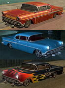 Possible combinations of modifications that can be given to Tornados at Loco Low Co. in GTA San Andreas.