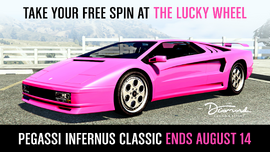 Lucky Wheel advertisement.