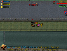 Killing the guard.