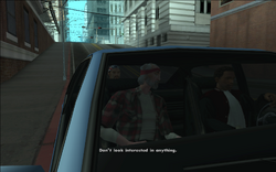 The Truth reminds Carl and Jethro to not look like they're particularly interested in something.