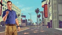 Steve Haines on Vinewood Boulevard.