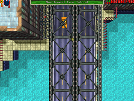Crossing the bridge to Southeast Estoria.