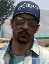 JimmyBoston-GTAV.png (942 KB) Jimmy Boston wearing a Swingers cap in Grand Theft Auto V.