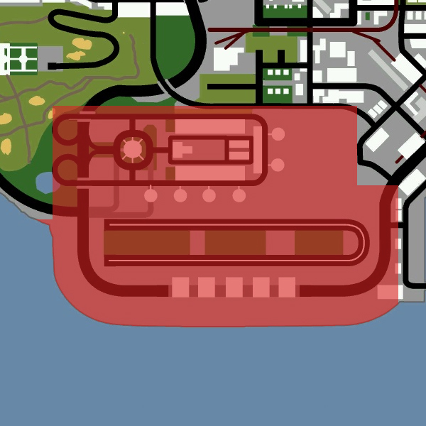gta 5 airport location on map