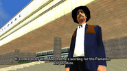 Avery Carrington arriving in Liberty City during the mission Panlantic Land Grab, shortly before being killed by Toni Cipriani.