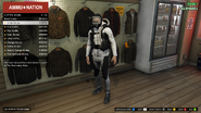 An online player purchasing a scuba outfit.