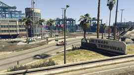 Jetsam signage along the Buccaneer Way entrance, implying ownership and operations of the area by Jetsam.