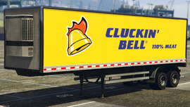 Cluckin' Bell Trailer in Grand Theft Auto V. (Rear quarter view)