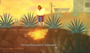 The lettering that appears in Hard Mode below Agave Field.