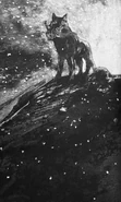 (Ch. 27) The foaming mouth wolf with Uglamore in its jaws.