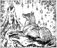 Fengo watching one of the volcanoes erupt in the Beyond.