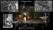 Concept art for the Library