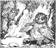 Grank (left) meeting Theo.