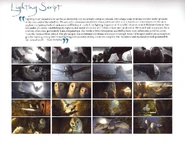 Lighting script 1.jpg (409 KB) The first page of the lighting script, detailing an earlier version of the movie.