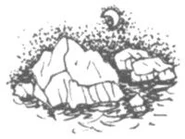 Pagebreaker depicting icebergs.