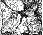 Nyroc meeting the Webreader Rabbit.