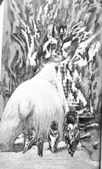 (Ch. 9) Soren, Eglantine, Digger, Twilight accompany Svallborg to meet Moss and Snorri
