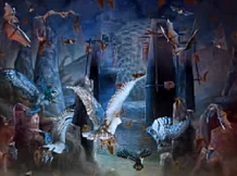 Shard and his team swarmed by bats